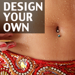 Design your own custom sized belly ring