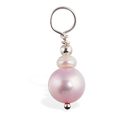 TummyToys® Pink and Cream Fresh Water Pearls Swinger
