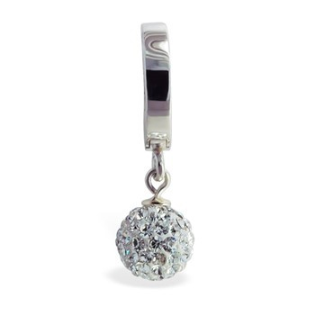 TummyToys® Silver Disco Ball Belly Ring. Shop Belly Rings.