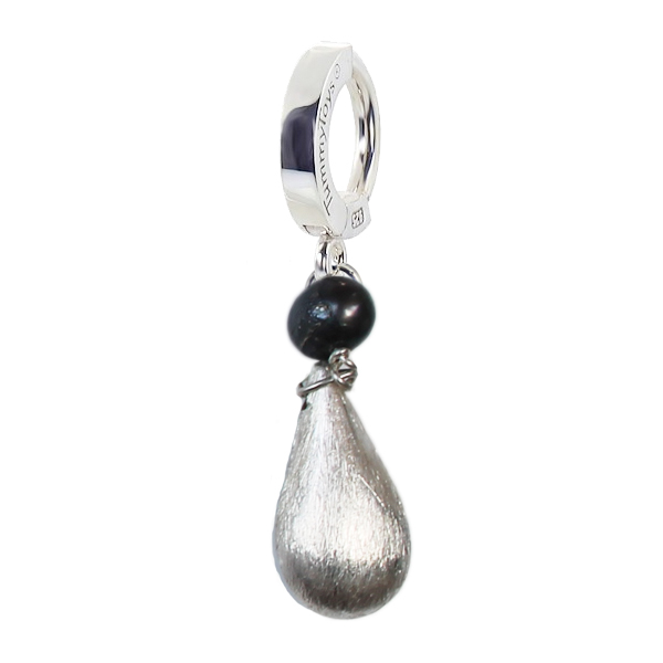 Shop Belly Rings. Saltwater Silver Peacock Pearl Tear Drop - Handmade Peacock Pearl Belly Ring with 925 Silver Teardrop