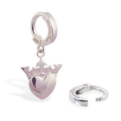 TummyToys® Femme Metale Queen of Hearts. Belly Rings Australia.