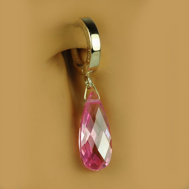 Available in Purple, Pink or Clear Cubic Zirconia