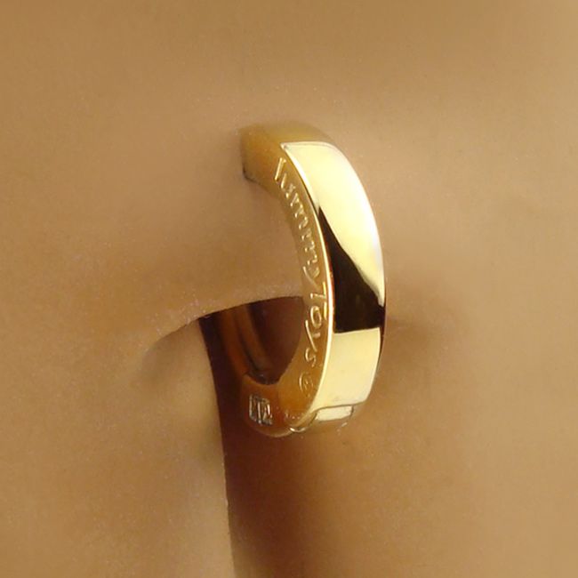You are viewing a beautiful solid 14K Yellow Gold Belly Ring.