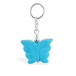 TummyToys® Turquoise Butterfly Belly Ring Swinger