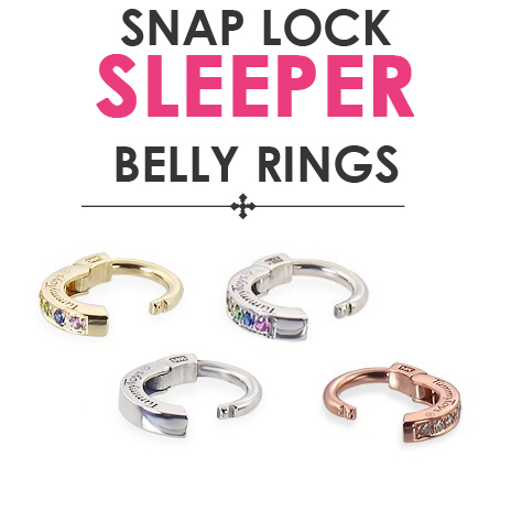 TummyToys® Yellow Gold Sleeper - Belly Button Rings